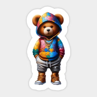 Autism Bear Sticker